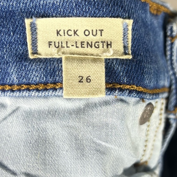 Madewell Jeans Womens 26 Kick Out Full Length Stretch Straight Leg Bootcut Denim - Picture 10 of 11